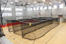CEILING SUSPENDED BATTING/GOLF CAGE (12'H x 12'W x 70'L)