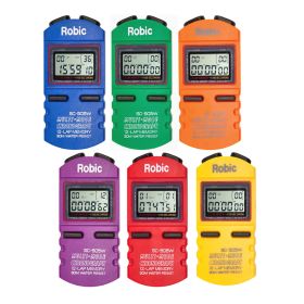 ROBIC SC-505W STOPWATCHES - SET OF 6