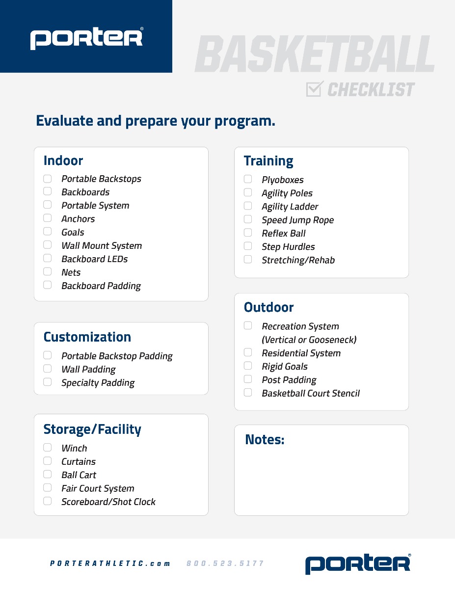 2020 Basketball Checklist